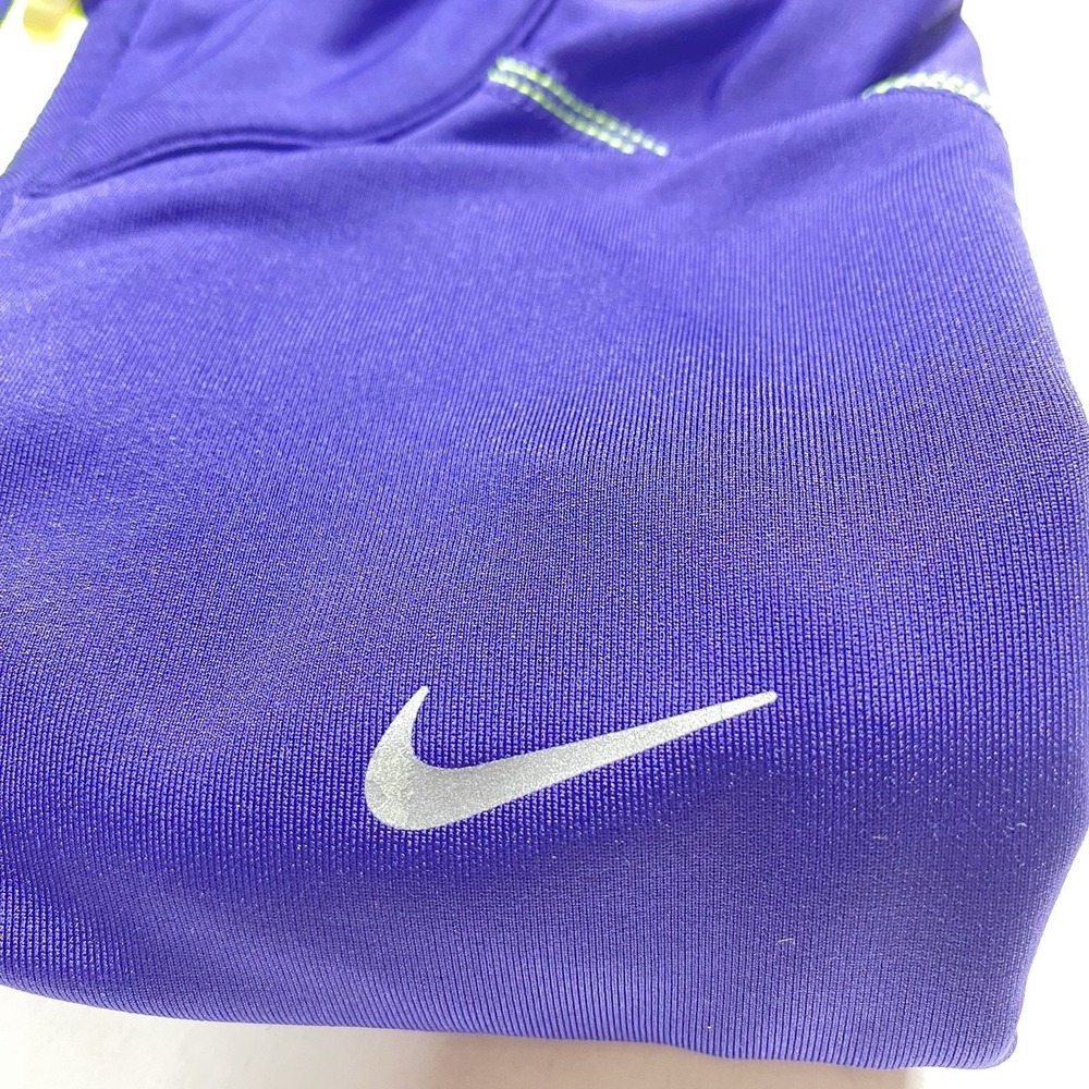 Nike Running Womens Sz L Purple Neon Dri-Fit 1/4 Zip Pullover Top‎ - Picture 11 of 11